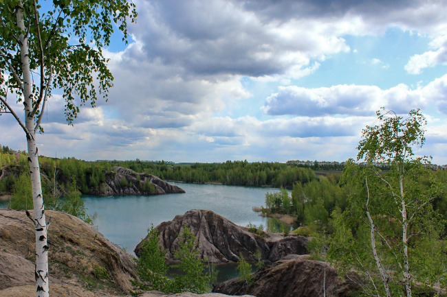 весна, Романцевские горы