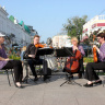 Музыканты на городских улицах.