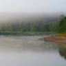Утро.Туман на реке Свирь.