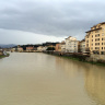 Вид на Флоренцию с моста Понте-Веккьо
